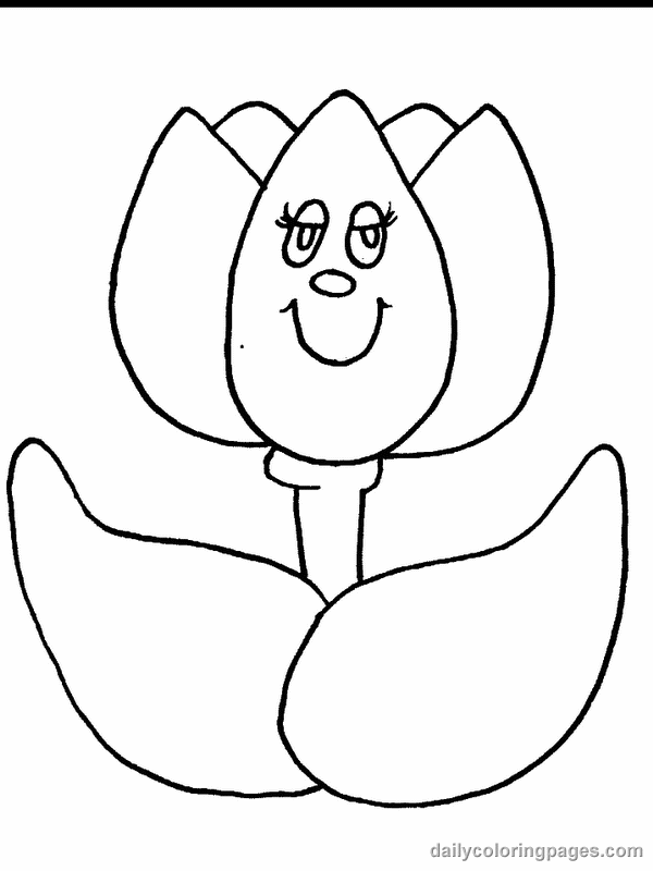 600x800 Cute Flower Coloring Pages Drawing Flower