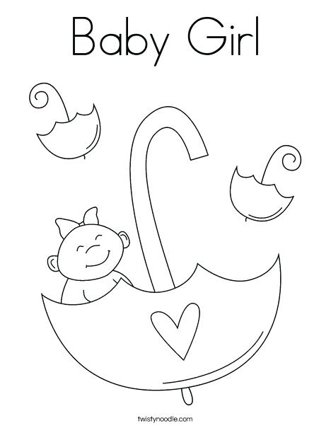 468x605 Baby Color Pages Baby Girl With Umbrella Coloring Page New Baby