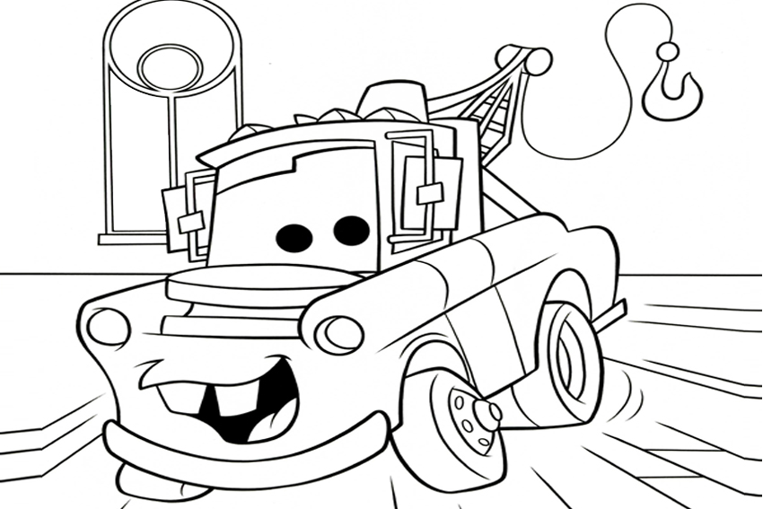 850x567 Coloring In Cars Coloring Pages From The Disney Movies