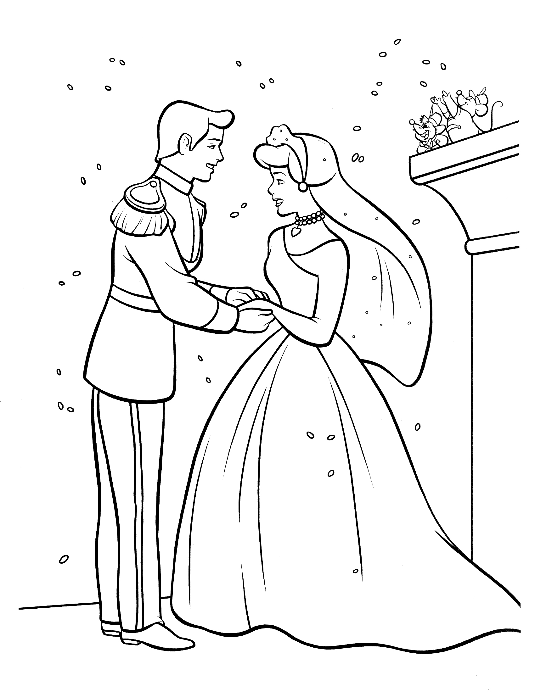 1700x2200 Excellent Cinderella Coloring Pages