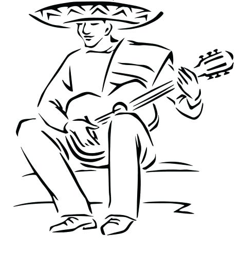 471x500 Mexico Coloring Page