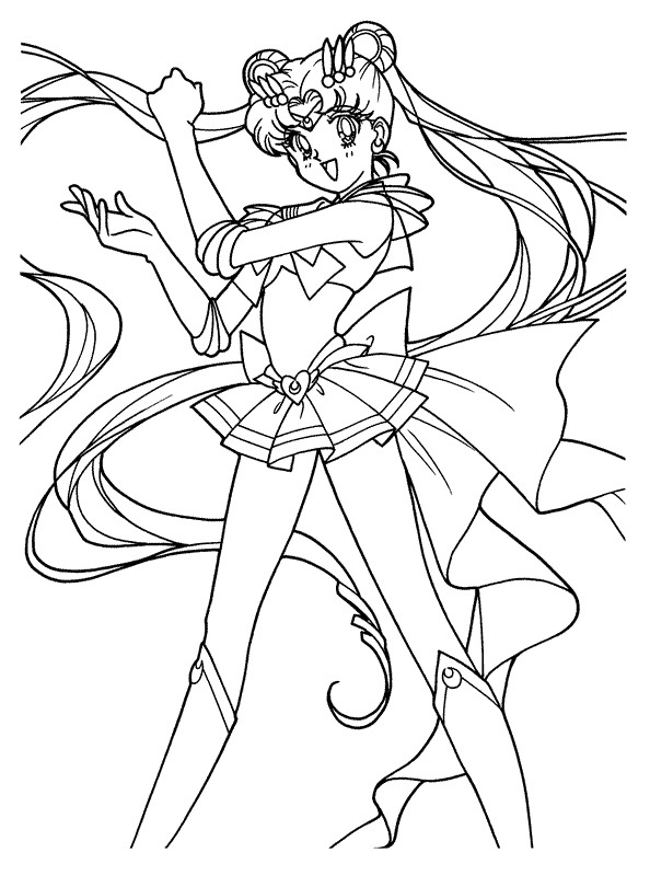 594x800 Kids N Coloring Pages Of Sailor Moon