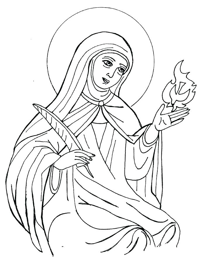 735x954 Coloring Pages Of Saints Saints Coloring Pages Saints Saints