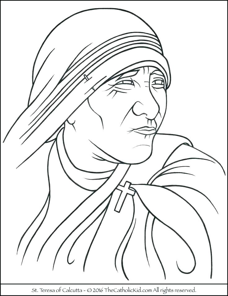 736x952 Coloring Pages Of Saints Saints Coloring Sheets Saints Coloring