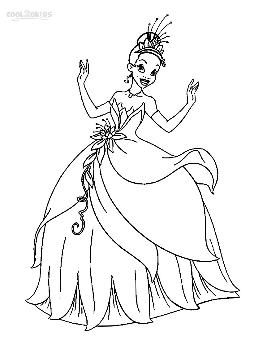 850x1100 Challenge Princess Tiana Coloring Pages In New