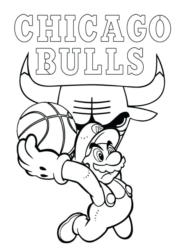600x849 Coloring Pages Nba Bulls Coloring Pages Super Playing For Bulls