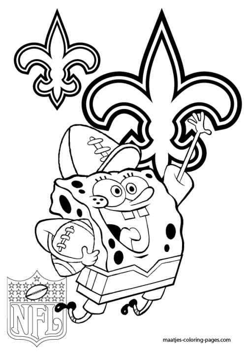 506x716 New Orleans Saints Color Pages