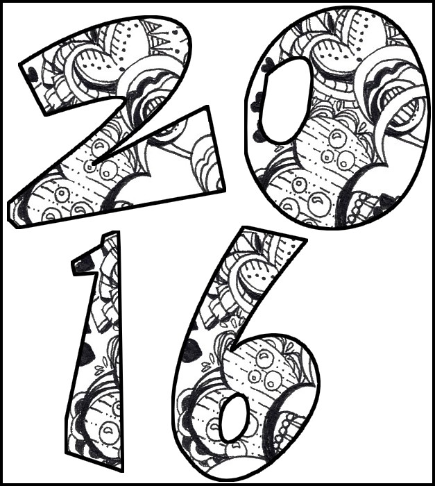 627x700 Happy New Year Coloring Pages