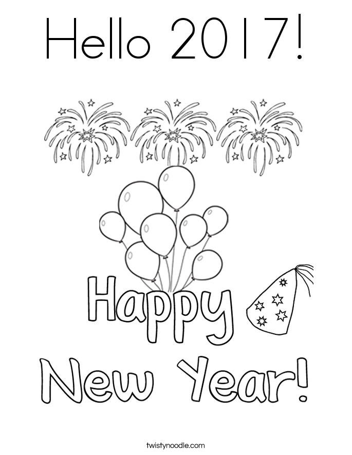 685x886 New Year Coloring Pages Free Celebrations Coloring