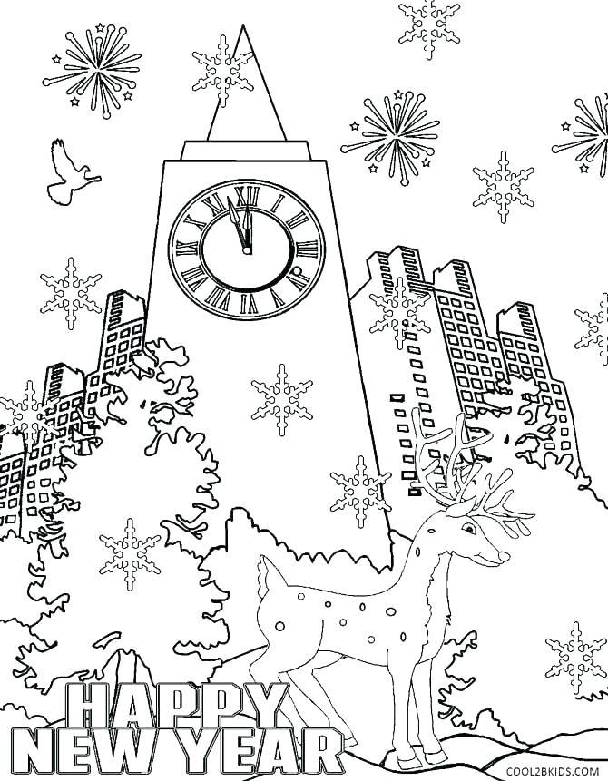 670x861 Happy New Year Coloring Pages Happy New Year Coloring Pages