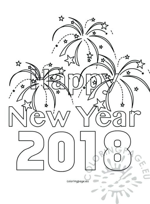 508x694 Happy New Year Coloring Pages Pdf Icontent