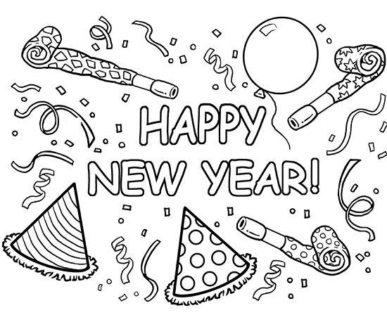 550x458 New Years Coloring Pages Elegant Printable Winter Coloring