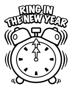 238x300 Free Coloring Pages Happy New Year Happy Greeting Images
