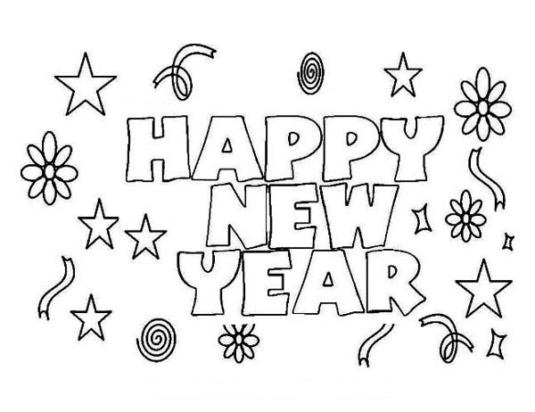 600x462 Happy New Years Coloring Pages Happy New Years Coloring Pages