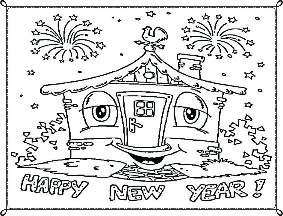 945x720 New Years Coloring Pages Free Printable New Years Coloring Pages