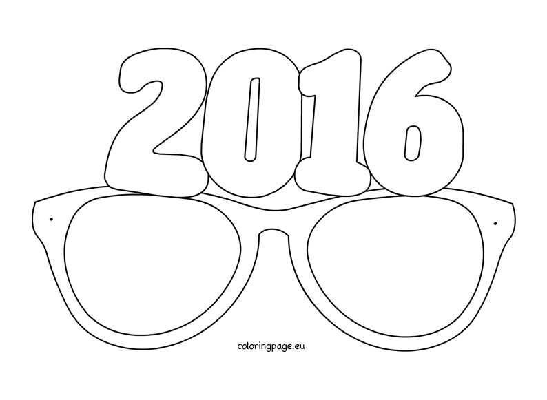 794x581 Paper Party Glasses Coloring Page