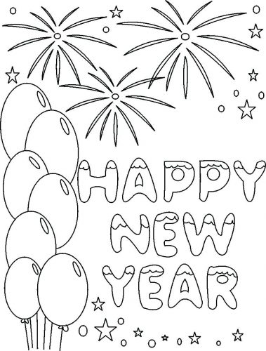 379x500 Coloring Pages New Years Coloring Pages Year For Adults New