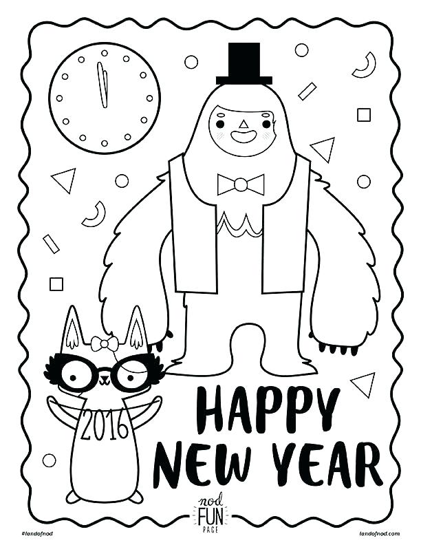 612x792 New Years Eve Coloring Pages Printable Optimalmining Club