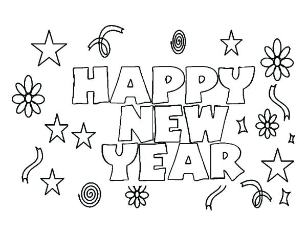 600x462 New Years Coloring Pages Happy New Years Coloring Pages Happy New