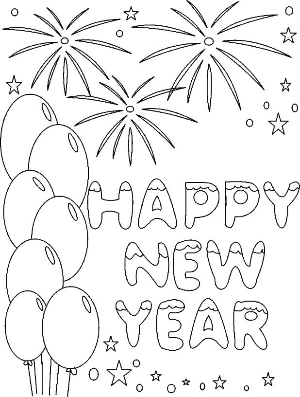 618x816 New Years Printable Coloring Pages New Years Coloring Pages Happy