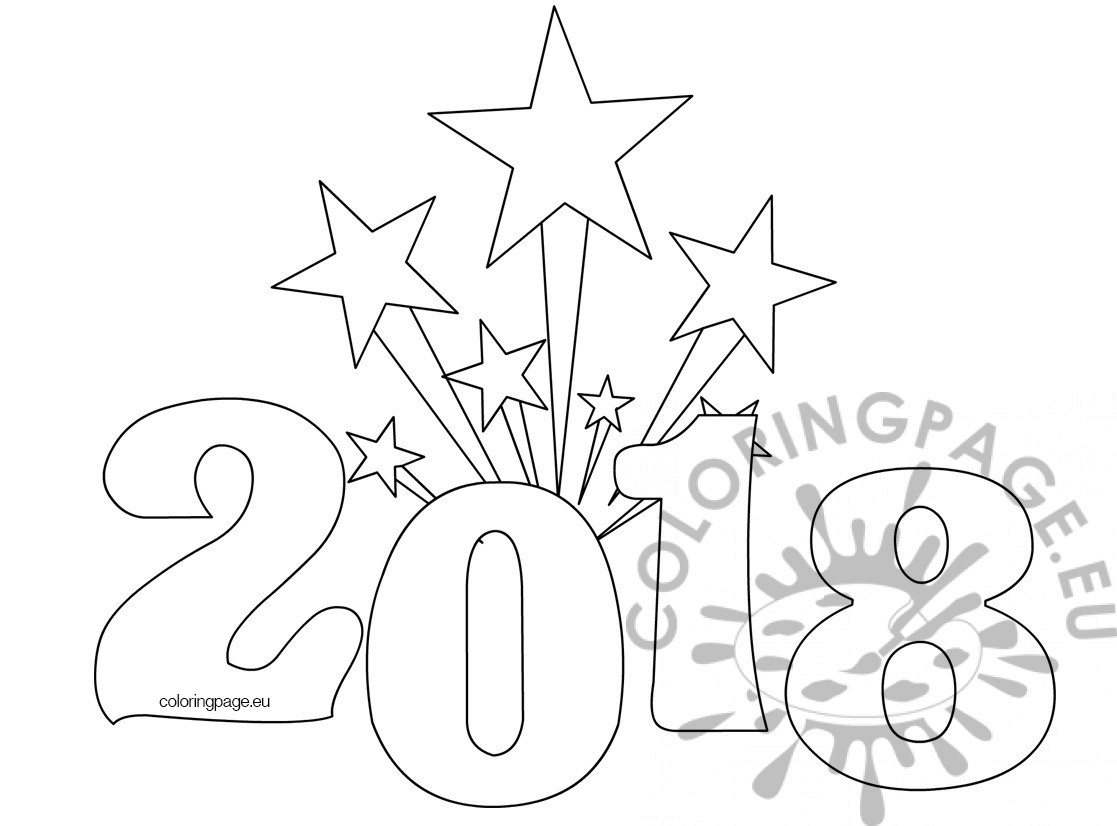 1117x826 Printable New Years Coloring Page Coloring Page