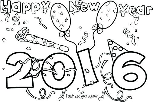 506x338 New Years Coloring Pages Happy New Year Coloring Pages