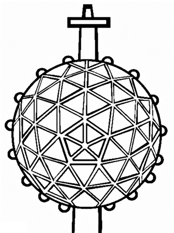596x800 New Year's Coloring Pages Images New Year Ball Drop Coloring