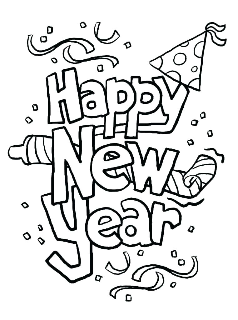 762x1024 New Years Coloring Page Last Minute Of New Years Countdown