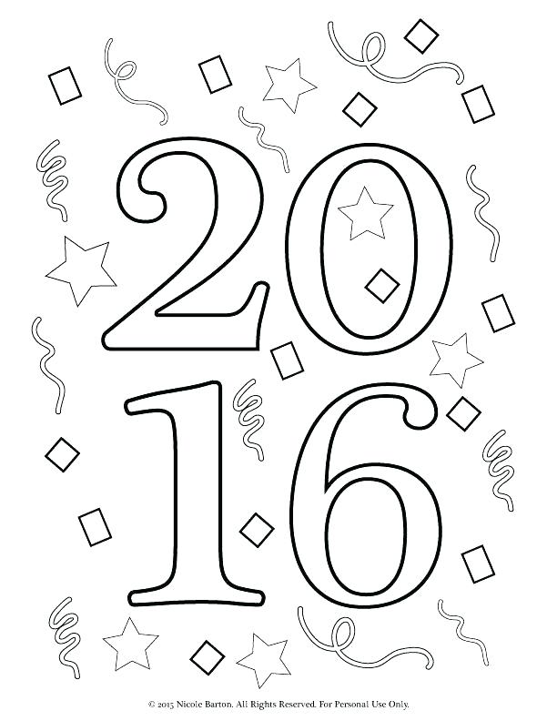 612x792 New Years Coloring Pages New Years Eve Coloring Pages Happy Year