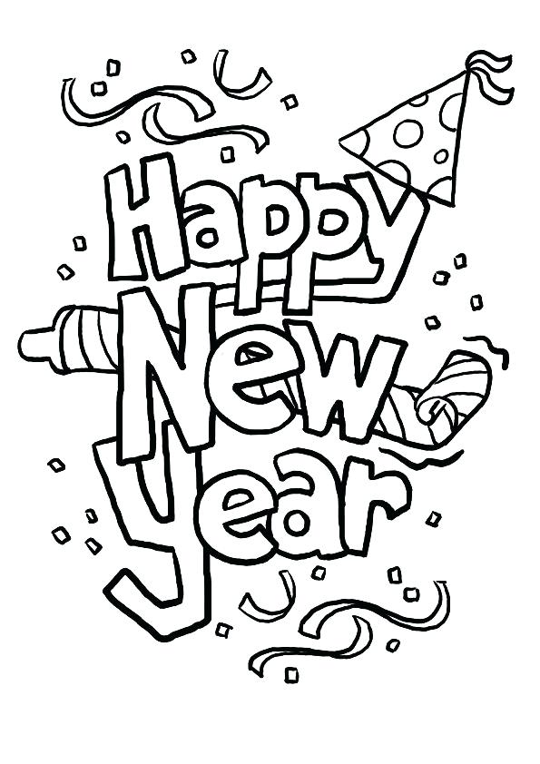 595x842 New Years Coloring Page Happy New Years Coloring Page Years Old