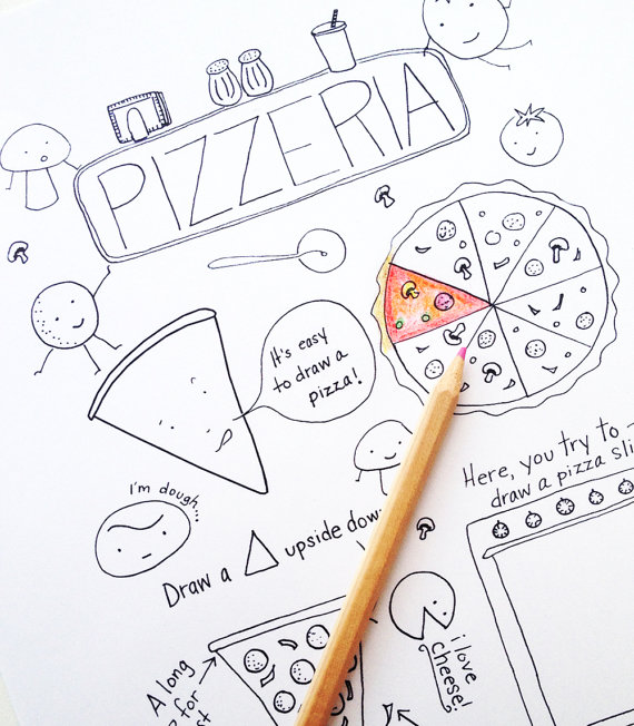 570x652 New York City Food Coloring Book Pdf