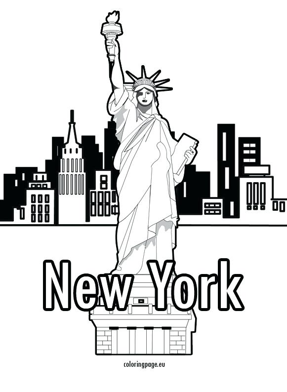 581x794 New York City Coloring Pages Page Free Printable Coloring Collection