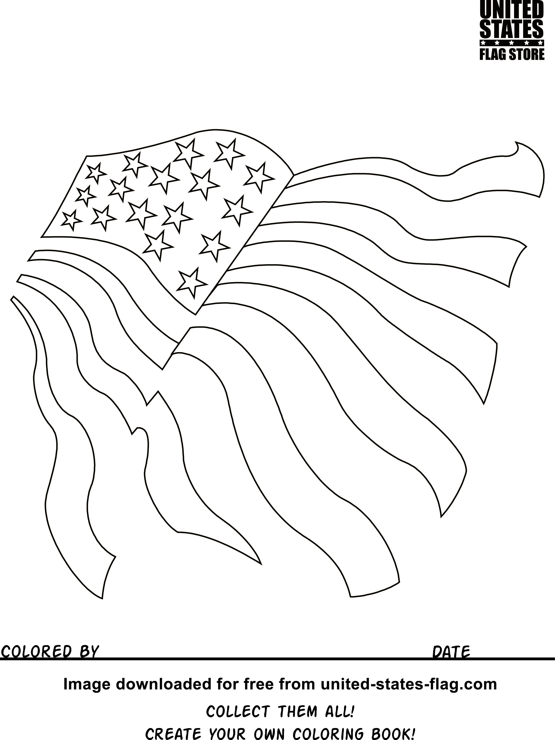 2142x2854 Flag New York Coloring Page Free Printable Pages For Collection