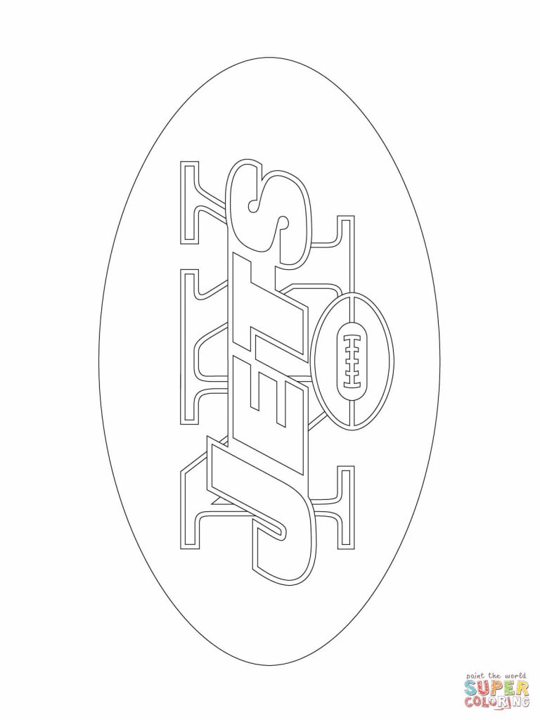 768x1024 Jets Football Coloring Pages Best Of New Yorkjets Logo Page