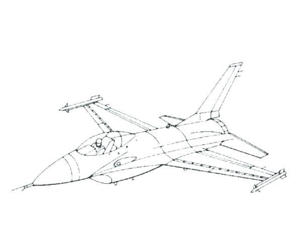 600x490 Jets Coloring Pages