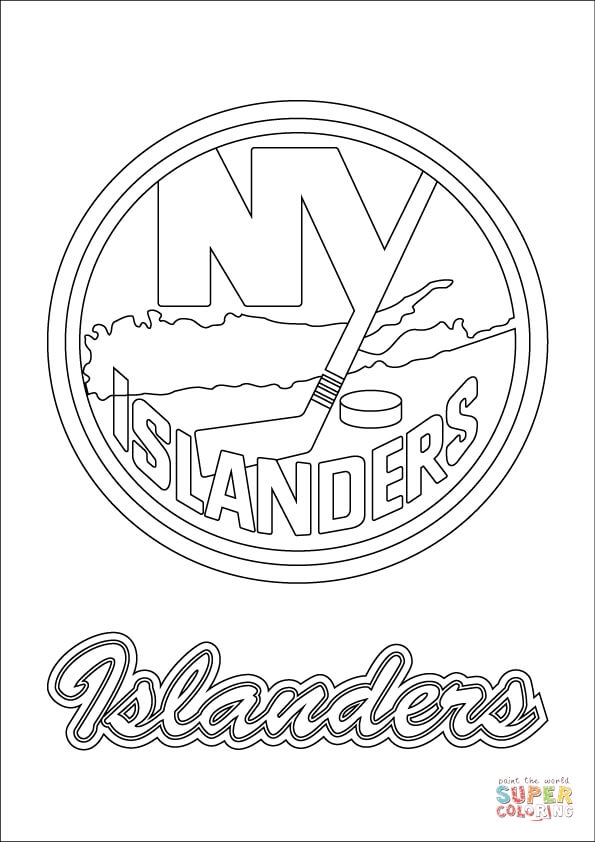 595x842 Ny Mets Coloring Pages New York Islanders Logo Coloring Page Free