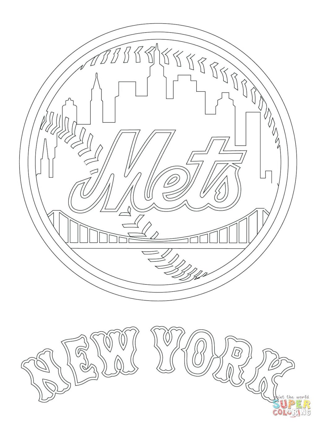 1024x1365 Coloring Page New York Coloring Pages Logo Page Rangers