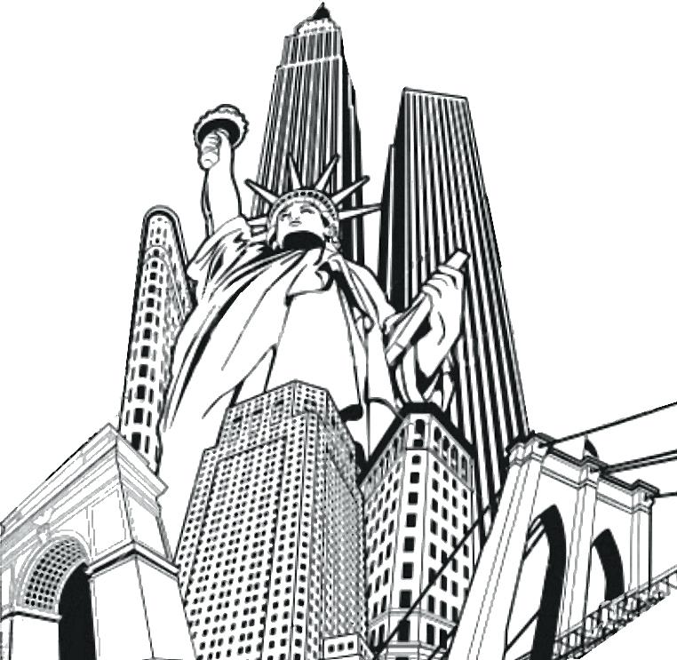 762x743 New York City Coloring Pages New City Coloring Pages Of New