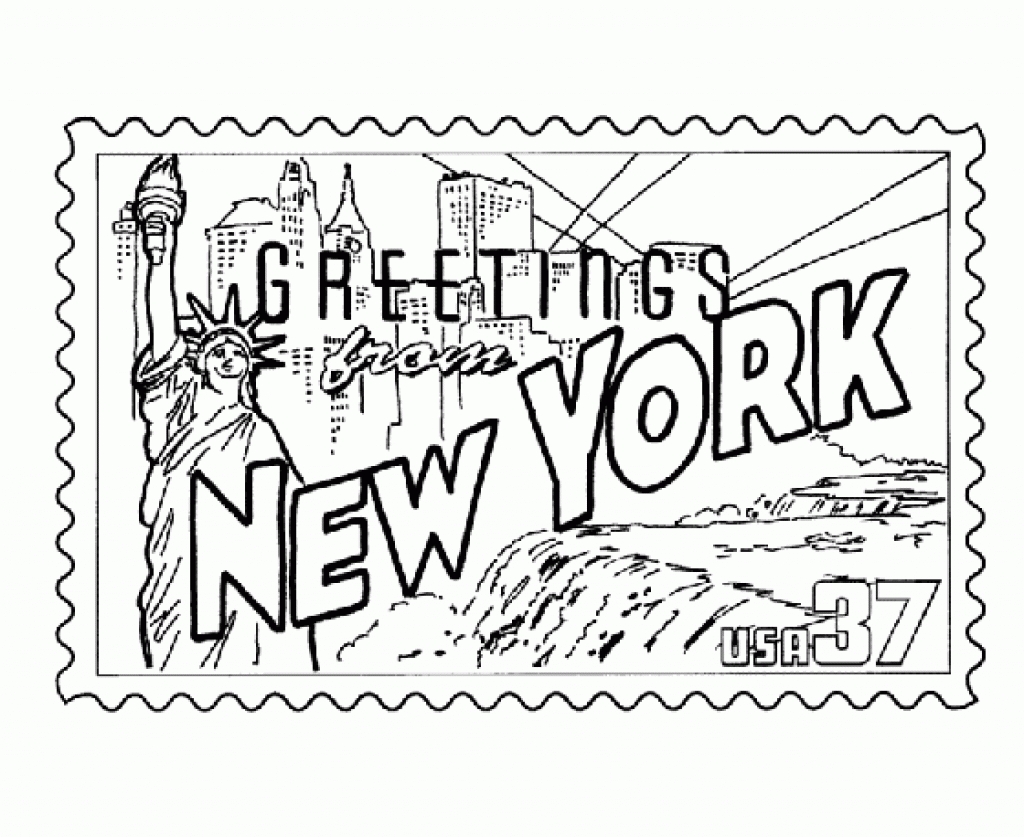 1024x837 New York City Coloring Pages Gallery Of Full Size Of Coloringsan
