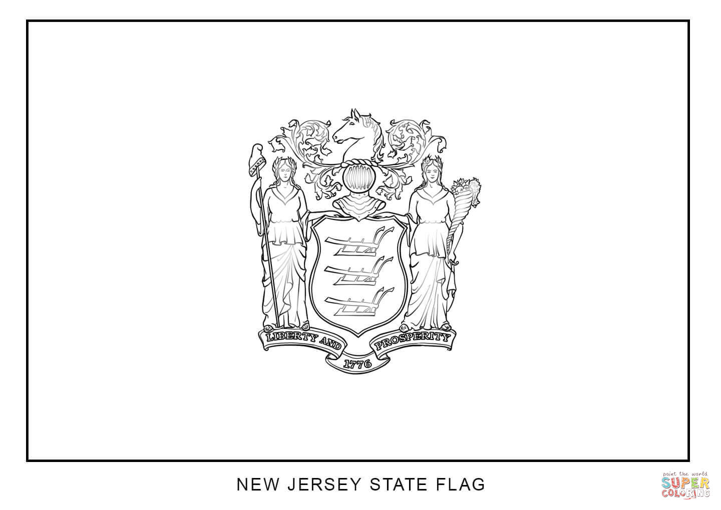 1440x1020 Great New York State Flag Coloring Page For With New York State