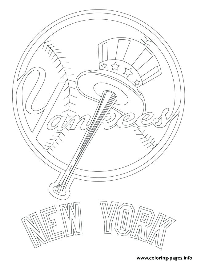 640x853 New York Coloring Pages New Logo Baseball Sport Coloring Pages New