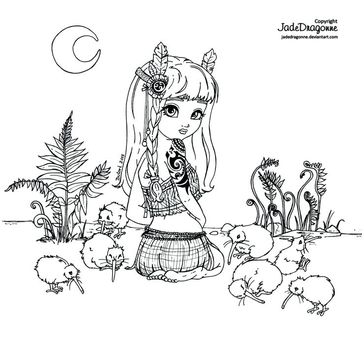 736x706 New Zealand Coloring Pages Art Ink This Was Obviously Inspired