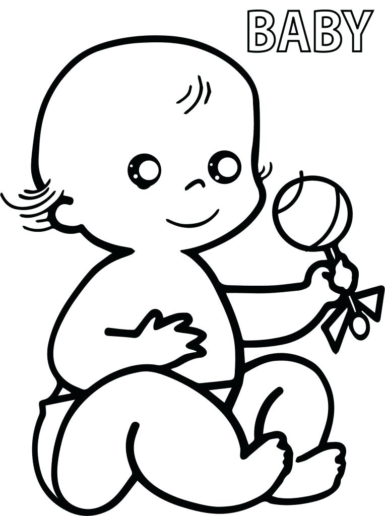 764x1024 Baby Color Pages Online Boss Baby Coloring Pages For Kids Newborn