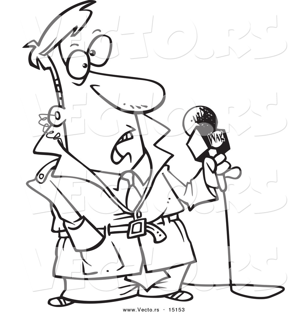 1024x1044 Vector Of A Cartoon Stunned News Reporter