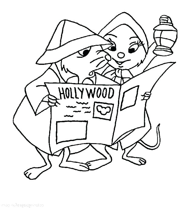 600x686 The Rescuers Coloring Pages