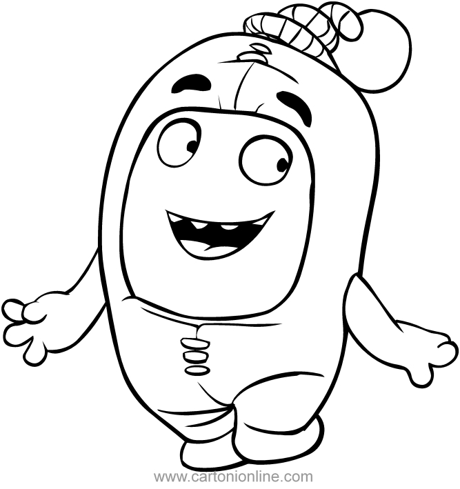 667x709 Newt Of The Oddbods Coloring Pages