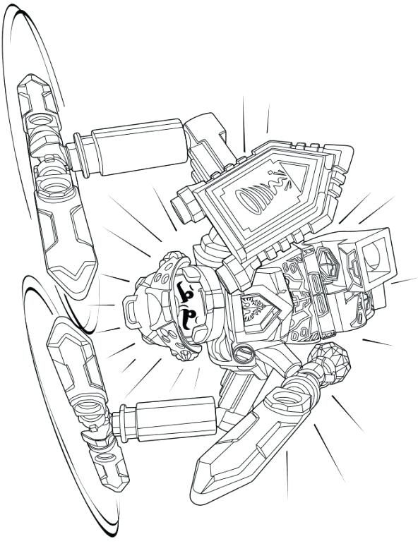 592x774 Nexo Knight Coloring Pages