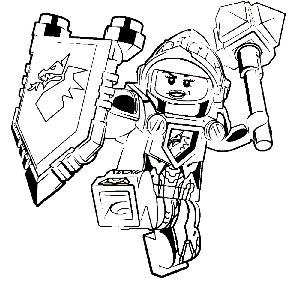 1000x944 Lego Nexo Knights Coloring Pages