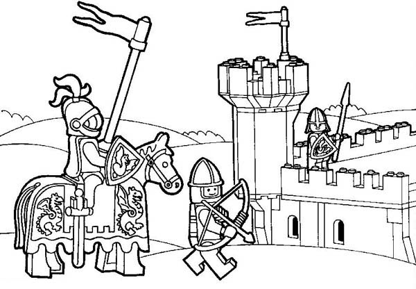 600x416 Lego Kingdom Coloring Pages