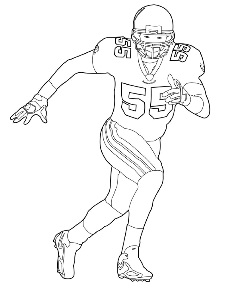768x960 Nfl Coloring Pages Players Copy Best Of Football For Boys